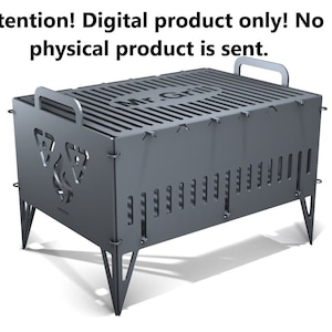 DIY grill, DXF file plasma, laser cutting. DIY metalwork. Ready-made files for plasma cutting.