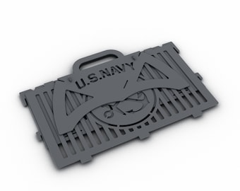 Fire pit Collapsible "US Navy".  Digital product.  DXF file plasma, laser cutting. DIY metalwork. Ready-made files for plasma cutting.