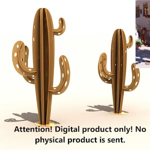 Garden decor &quot;Cactus&quot;. Cutting file DXF  plasma, laser.