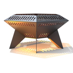 Fire pit  DXF file plasma, laser cutting. DIY metalwork. Ready-made files for plasma cutting.