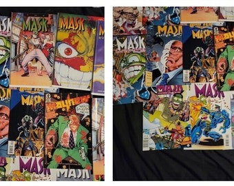 The Mask & Mayhem 1989 Dark Horse Comic Set-Auswahl mit erstem Auftritt der Maske!