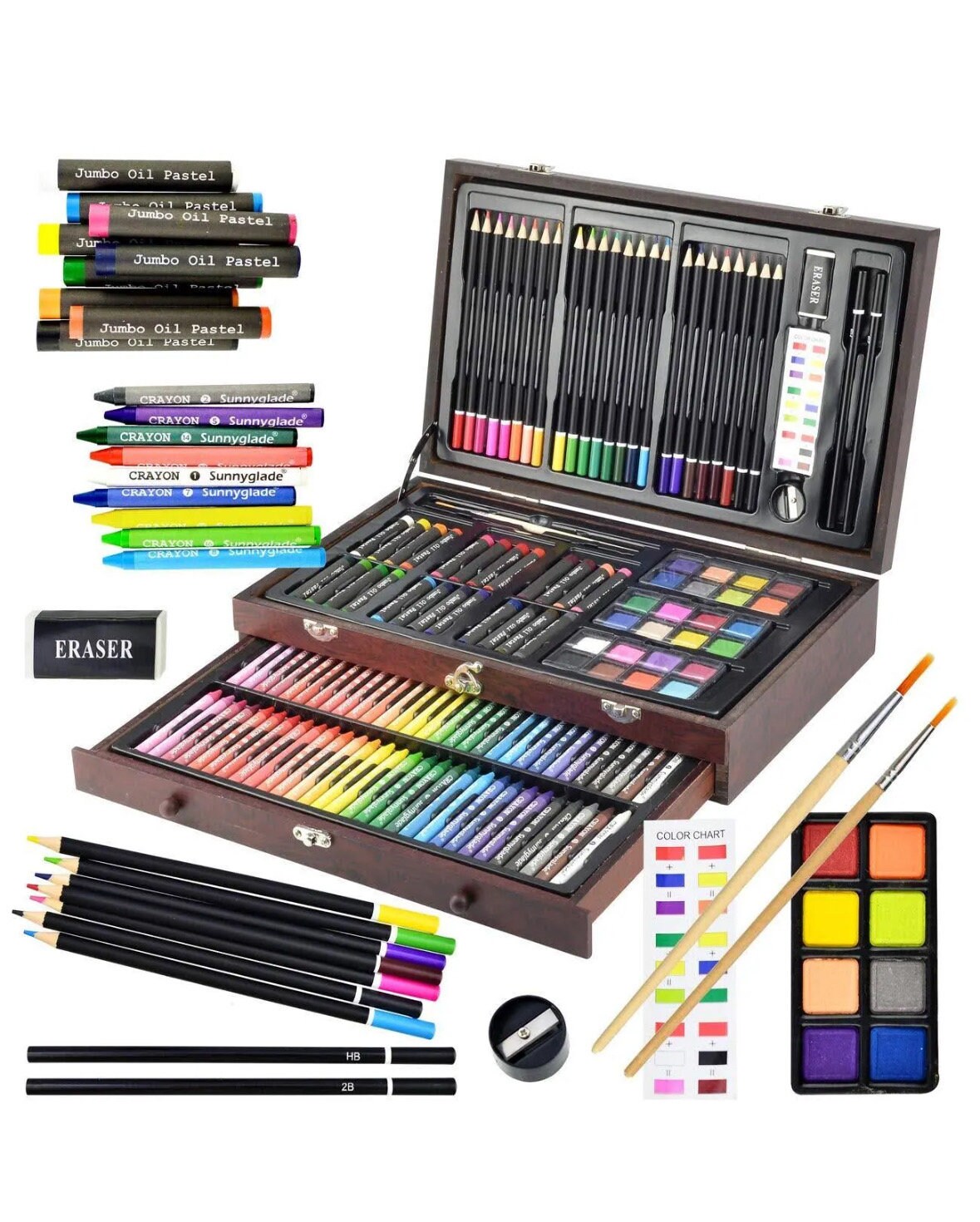 Does Your Little Artist Need a New Art Kit Royal Blue Plastic Art Kit From  Rose Art Supplies, Crayons, Oil Pastels, Color Pencils, Markers 