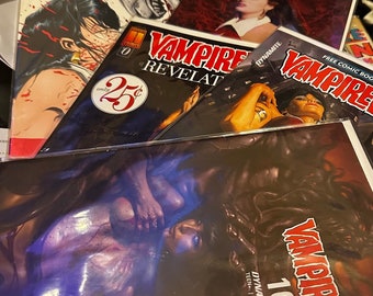 Vampirella 7 Issue Comics Lot Harris Comics Dynamite Variant