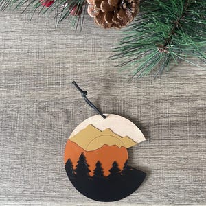 Colorado C with Mountains Ornament