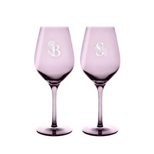 Personalized Wine Glasses, Glasses for a gift with names, Glasses for a couple , 2 pcs