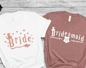 Wizard Bachelorette Shirts: Bridesmaid Proposal Gift, Wedding Party Outfit