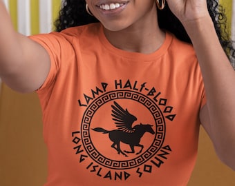 Camp Half-Blood T-Shirt: Greek Key Long Island Sound Design