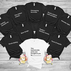 Funny Bachelorette Party Shirts, Bridesmaid Proposal, Cards Against Humanity,  Wedding Party Favor, Team Bride Outfit, Girl Trip Gift