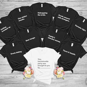 Funny Bachelorette Party Shirts, Bridesmaid Proposal, Cards Against Humanity,  Wedding Party Favor, Team Bride Outfit, Girl Trip Gift