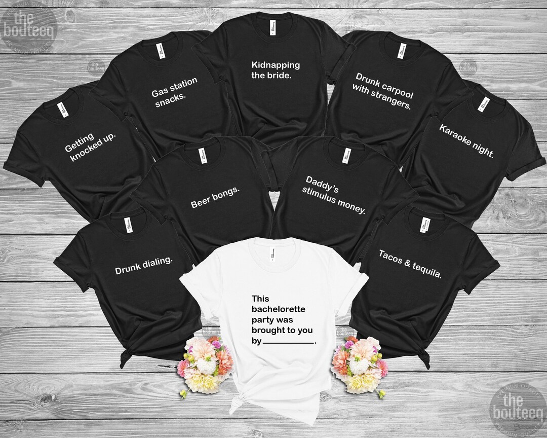 Funny Bachelorette Party Shirts: Bridesmaid Proposal, Girl Trip Gift - Etsy