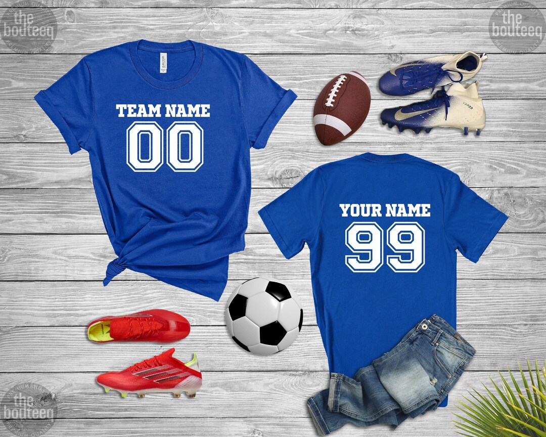 Customized Jersey, Team Name and Number, Football Shirt, Personalized