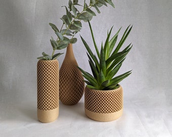 Indoor Planter - Plant Pot - Vase for Dried Flowers | LATTIS | Minimalist Design | Modern Home Decor