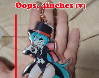 4inch front epoxy Acrylics Keychains OOPIES WRONG SIZE
