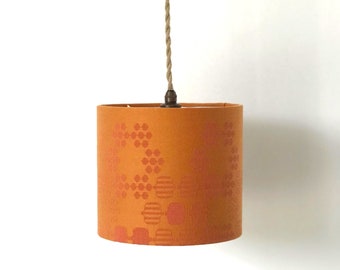 Lamp shade made from iconic vintage Georg Jensen Damask. The pattern named Tivoli was designed by John Becker in 1970.