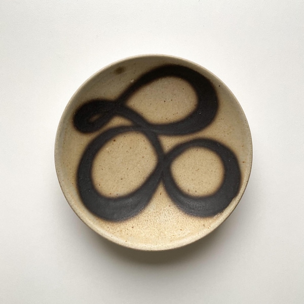 Eigil Hinrichsen Danish Studio Pottery Bowl Signed Stoneware Scandinavian Modernist Vintage Art Design