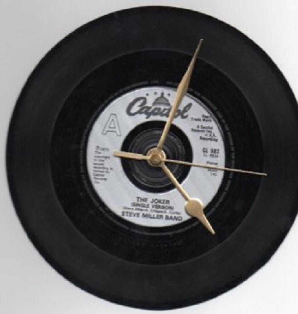 Steve Miller Band 7" Vinyl Record Wall Clock