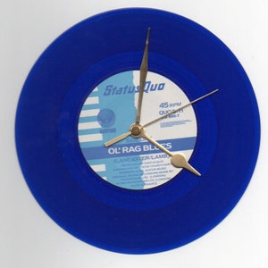 Status Quo 7" vinylplaten wandklok