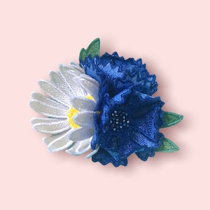 フリースタンドリングレースワイルドフラワーデイジーコーンフラワーフラワーFSL刺繍パターンフラワーモチーフ3D花柄デジタル刺繍パターン