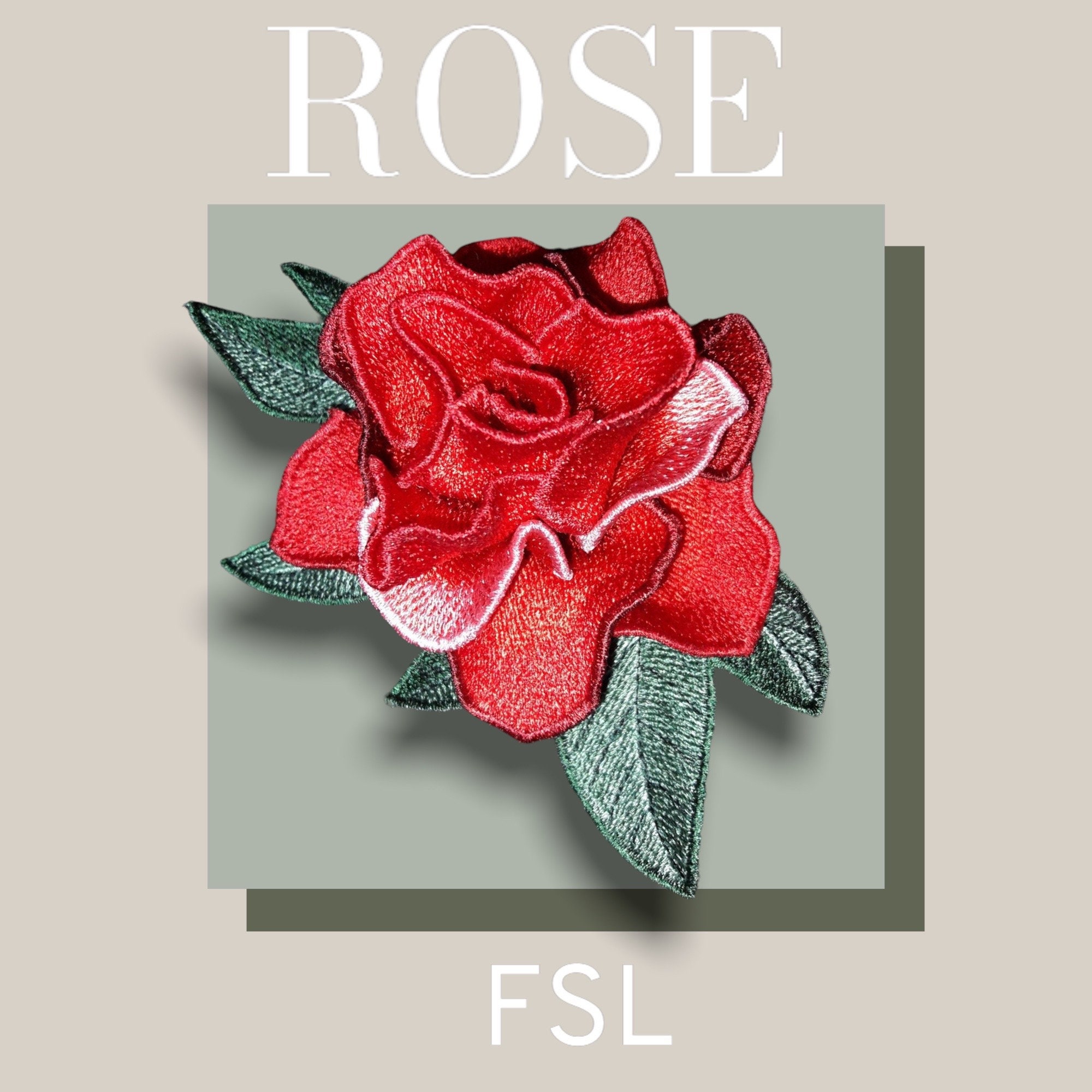 Rose Brooch FSL Machine Embroidery Designs Free Standing Lace ...