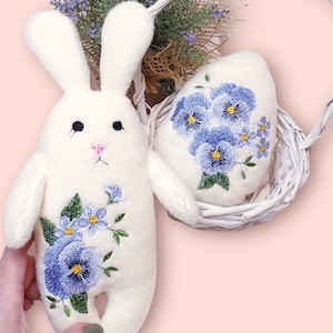 Easter Egg Easter Rabbit Toys Machine embroidery design In The Hoop Project Machine Embroidery Patterns ITH embroidery Digital Pattern