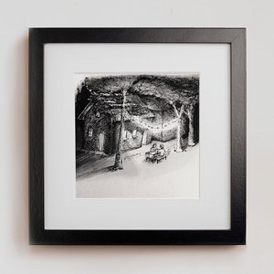 Freundschaft Kunstdruck, Schwarz Weiß Zeichnung, Nostalgisch, Date Abend, DIGITALER DOWNLOAD, Minimalistische Vintage Kunst