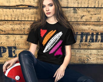 Lesbian Flag Rainbow Style | Unisex t-shirt