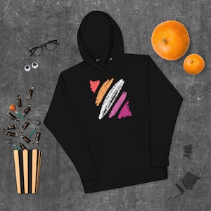 Lesbian Flag Rainbow Style | Unisex Hoodie