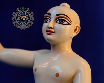 Chaitanya mahaprabhu 7''murti/iskcon deity/Gauranga Mahaprabhu idol/gaur nitai/décor for home altar and temple/gift/spiritual things/holy