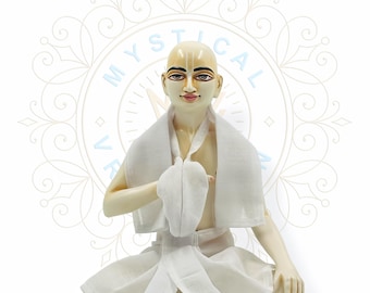 Sanatan Goswami Statue 8 Inch | ISKCON Vaishnav Idol | Hindu Spiritual Decor | Home Temple Murti | Pooja Room Gift | Handcrafted Murti