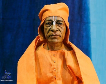 Realistic Srila Prabhupada statue 12inch/AC Bhaktivedanta swami Gurudev Murti/iskcon Deity For Home Altar/hindu art/gift