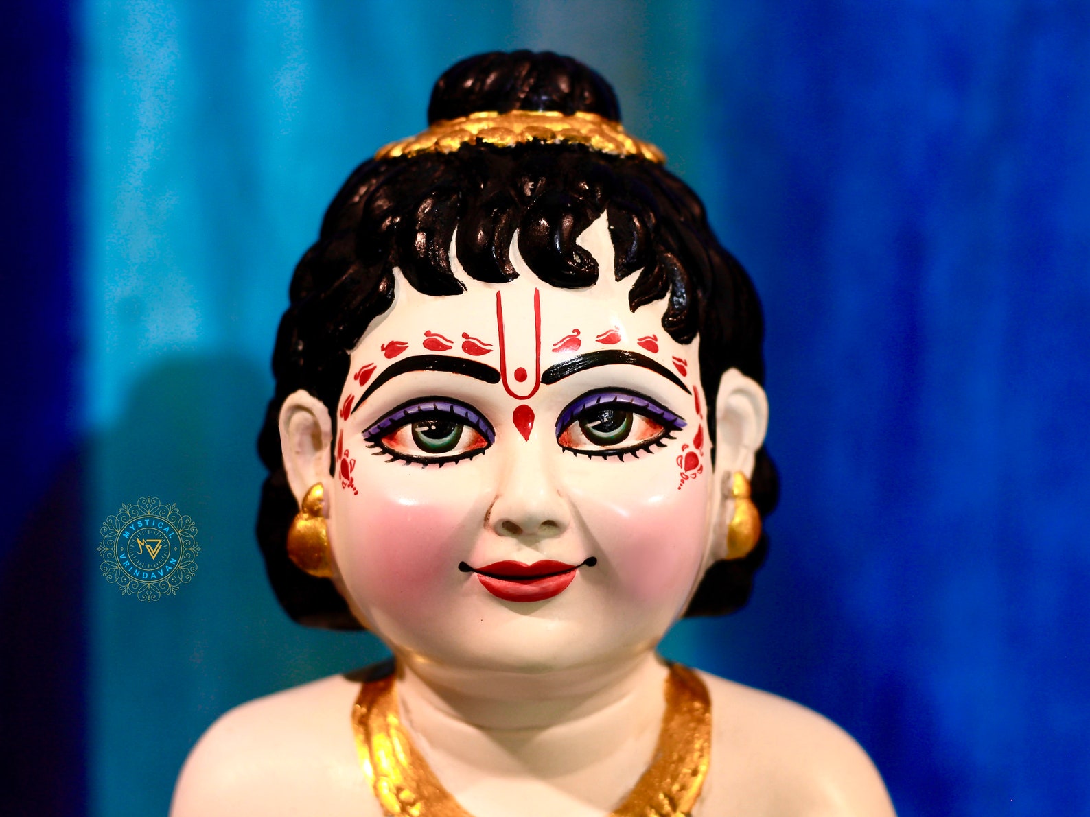 Krishna Idol/iskcon Statue/laddu Gopal/ Makhan Chor/ Baby Kanha 12' for Home Altars/balgopal