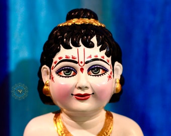 Krishna idol/iskcon statue/Laddu Gopal/ Makhan chor/ Baby Kanha (12') For Home Altars/BALGOPAL/GIFT/INDIAN/Spiritual holy items sale
