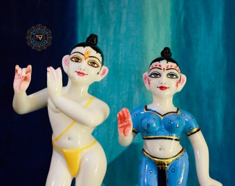 Radha Krishna Hare Krishna with Radha Statue Marble Radha 