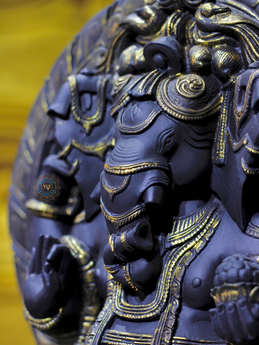 Lord Ganesh Handmade Statue for Home Temples and Altars/harekrishna