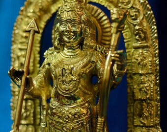 Ram Lalla statue 10 inches for home and temple altars/idol for shrine and pooja ghar mandir/ deity/harekrishna gifts/hindu god bhakti
