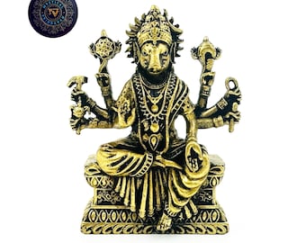 Goddess Varahi Brass statue 3 inches/home and temple altars/harekrishna gifts/hindu god/iskcon deity/Religious decor/holy item/indian art