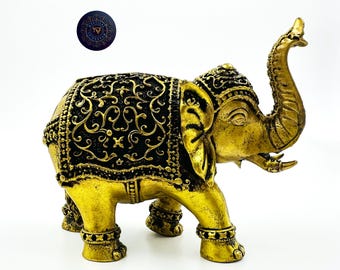 Elephant brass statue 3 inches/home and temple altars/harekrishna gifts/hindu god/iskcon deity/Religious decor/holy item/indian art