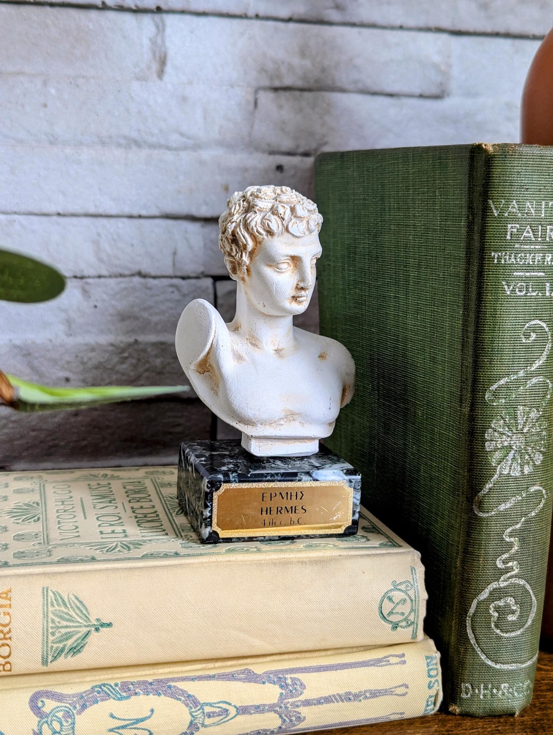 Holbein Plaster Boys Figurine - Hermes Room Statue Collectible From Medici St. Giorgio Mars Series - View #8
