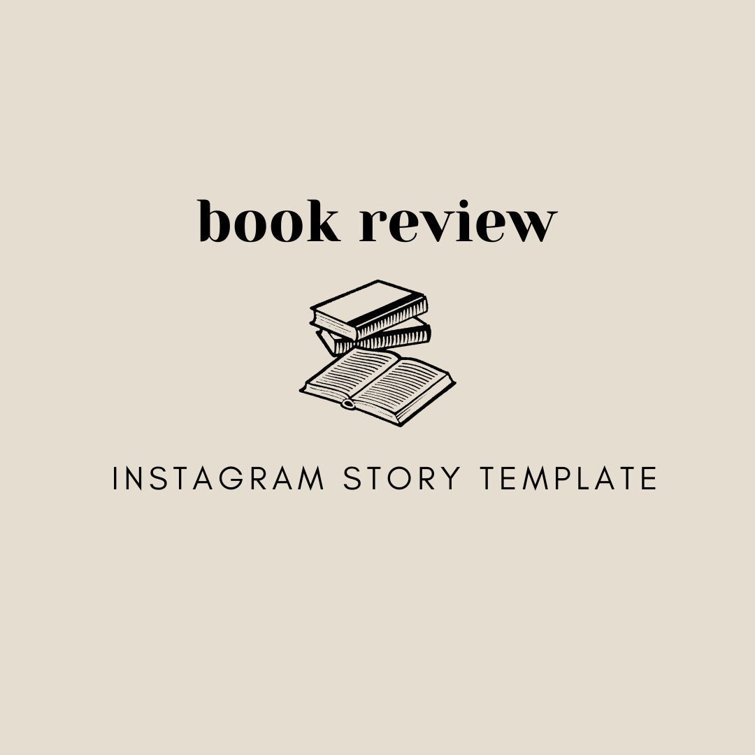 book-review-template-instagram-story-for-bookstagram-etsy