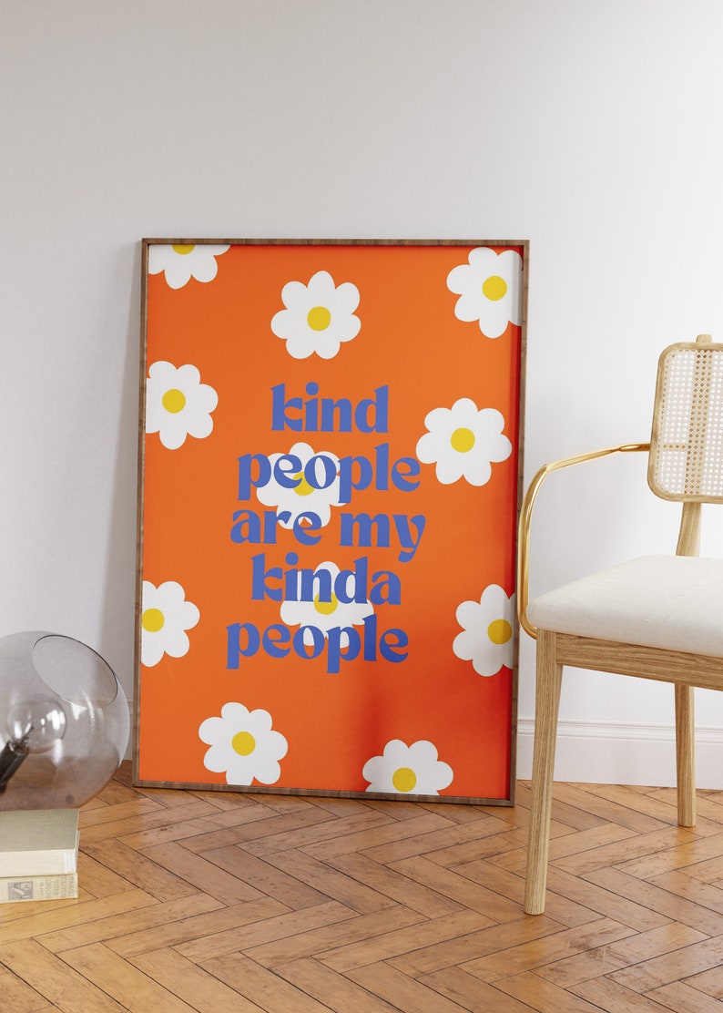 Trendy Wall Art Set Preppy Wall Art Set of 5 Preppy Room Decor Positive