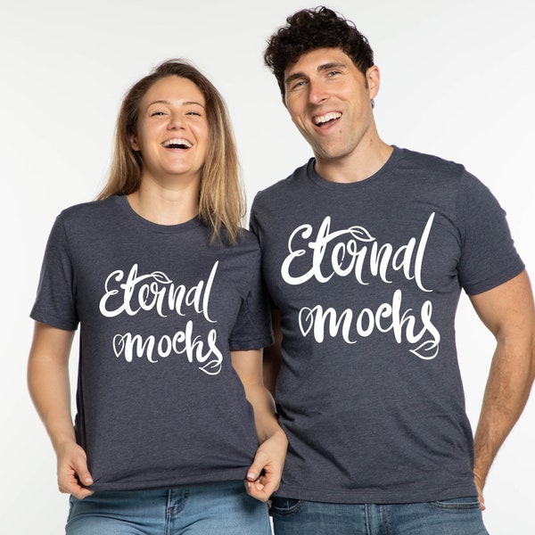 Couple Mockup Heather Navy Bella Canvas 3001 Tshirt, Male and Female Heather Navy Tshirt Mockup, 3001 Heather Navy