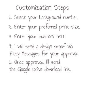Custom Guest Check Print: Personalized Sign Quote, Customizable Text, Word Wall Art (Digital Download) image 6
