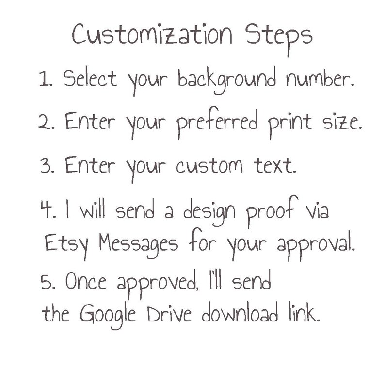 Custom Guest Check Print: Personalized Sign Quote, Customizable Text, Word Wall Art (Digital Download) image 6