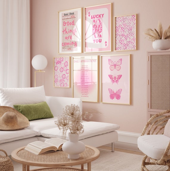 Pink Preppy Aesthetic Wall Collage Kit, Preppy Room Decor Aesthetic, Pink  Aesthetic Wall Decor, 150 Jpgs Digital Download -  Canada