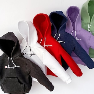 Hoodies for 12-in male dolls. Sports cloth with Velcro