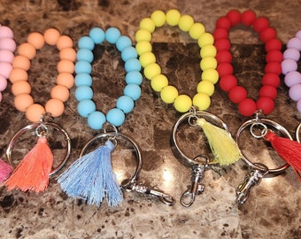 Bubble Keychains with Tassel