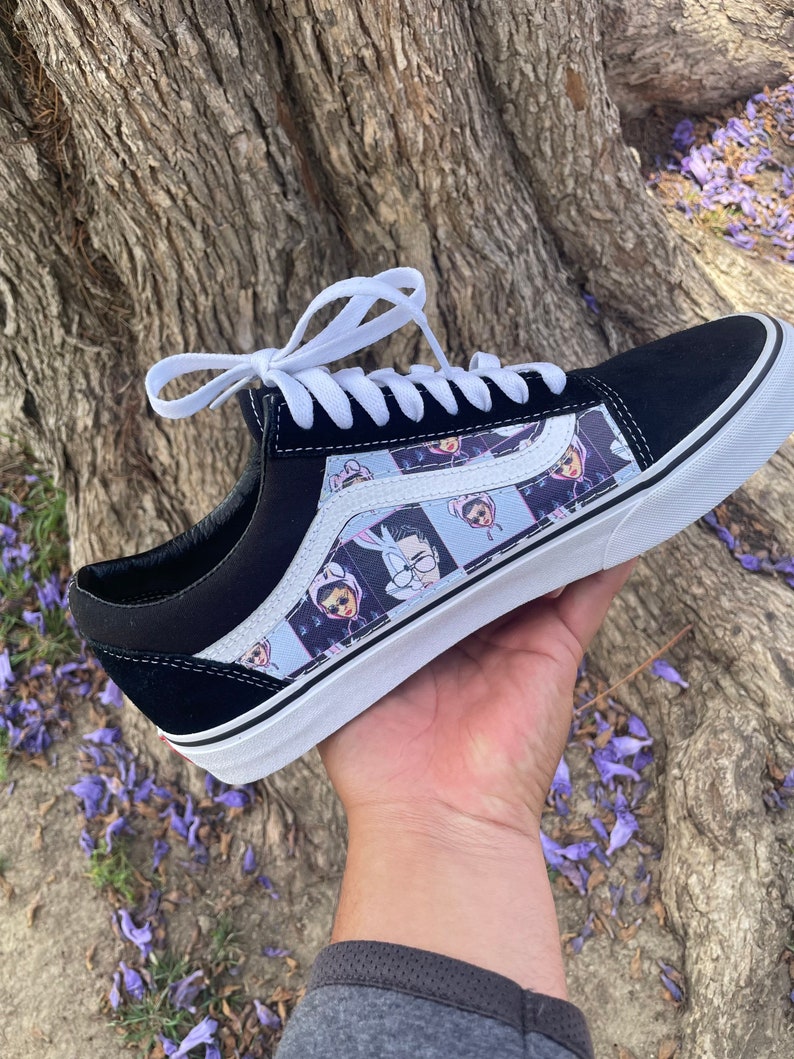 Bad Bunny Custom Vans Etsy