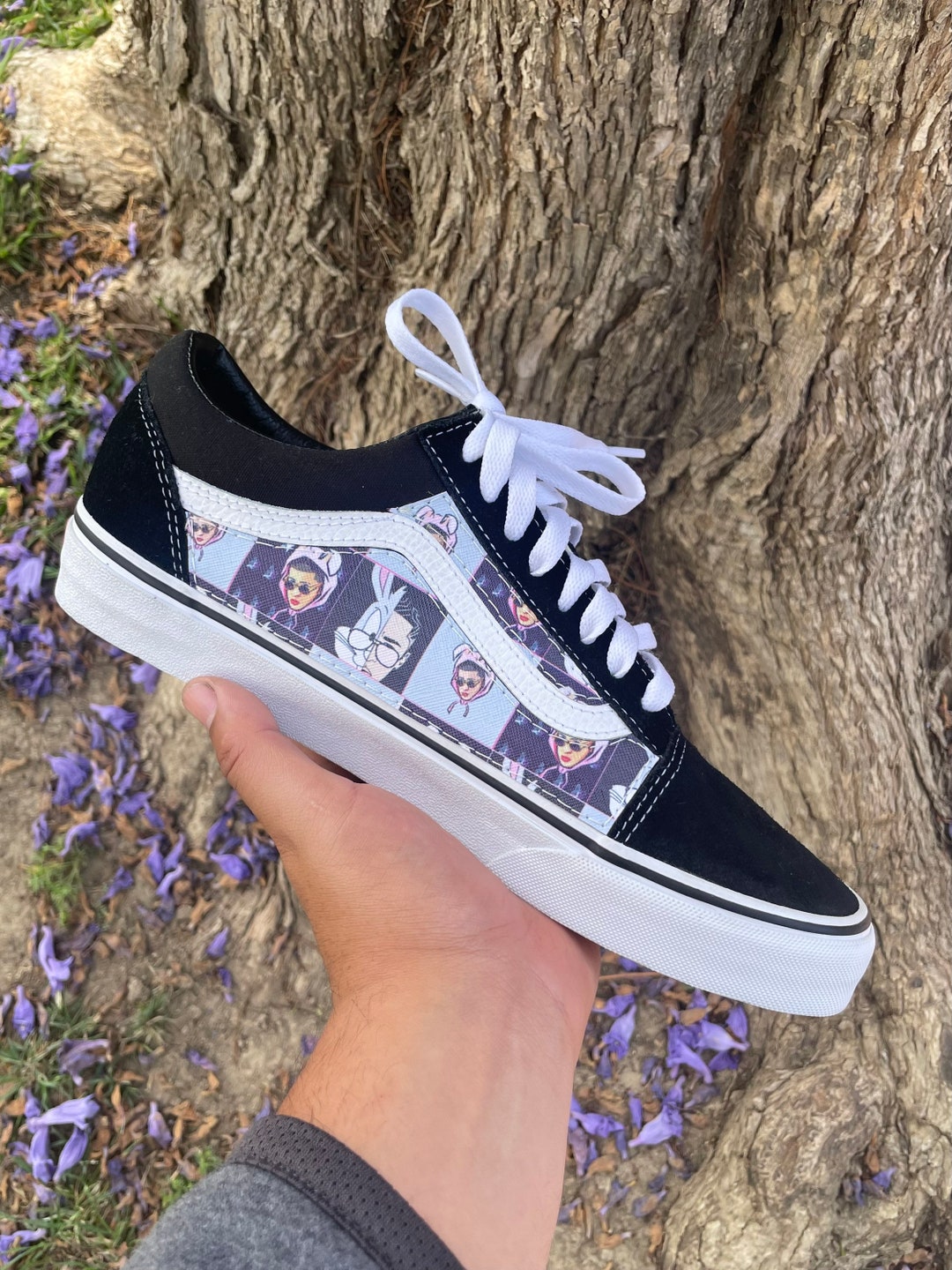 Bad Bunny Custom Vans Etsy