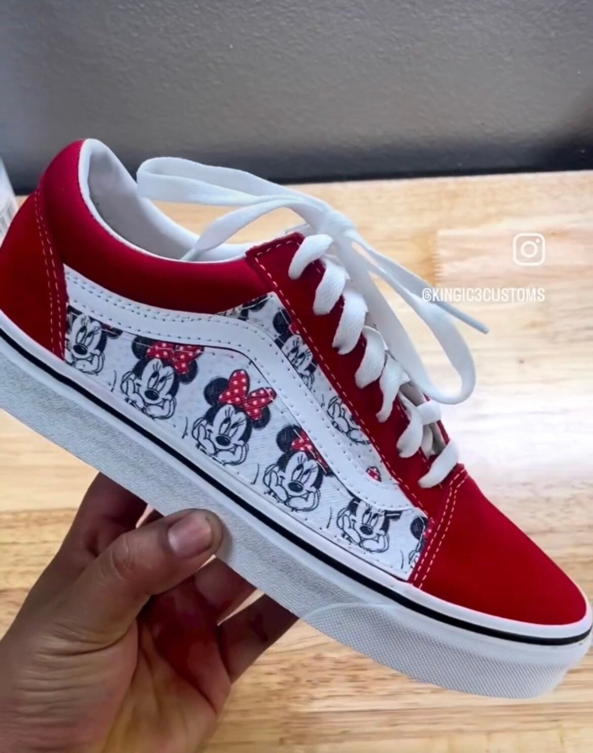 Minnie Mouse Vans Etsy