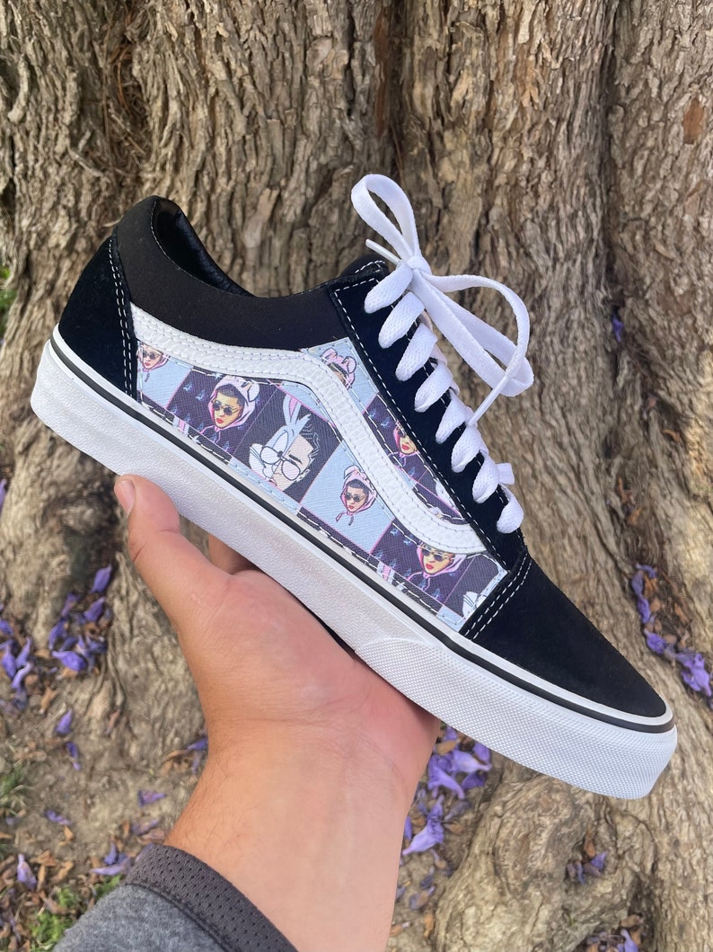 Bad Bunny Custom Vans Etsy